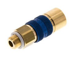 Brass DN 5 Blue-Coded Air Coupling Socket G 1/8 inch Male