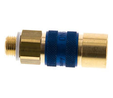 Brass DN 5 Blue-Coded Air Coupling Socket G 1/8 inch Male