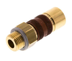 Brass DN 5 Brown-Coded Air Coupling Socket G 1/4 inch Male
