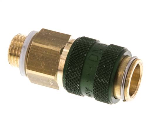 Brass DN 5 Green Air Coupling Socket G 1/8 inch Male