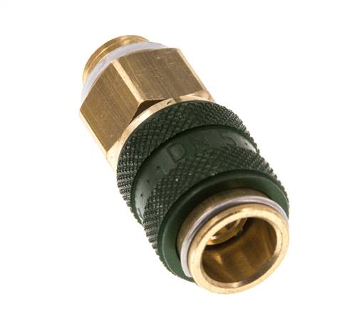 Brass DN 5 Green Air Coupling Socket G 1/8 inch Male