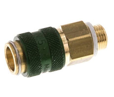 Brass DN 5 Green Air Coupling Socket G 1/8 inch Male