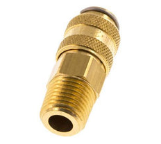 Brass DN 5 Air Coupling Socket 1/4 inch Male NPT