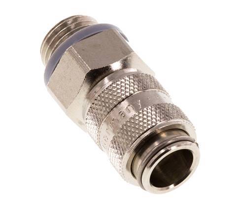 Nickel-plated Brass DN 5 Air Coupling Socket G 1/4 inch Male