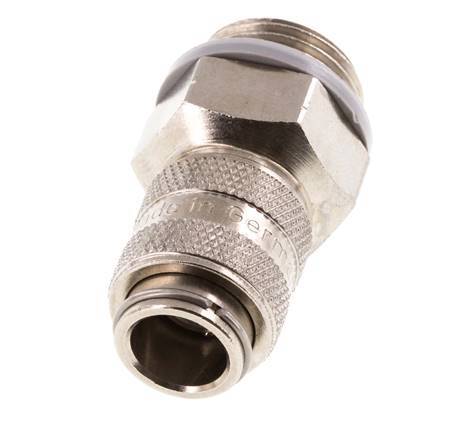 Nickel-plated Brass DN 5 Air Coupling Socket G 3/8 inch Male