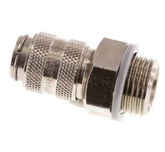 Nickel-plated Brass DN 5 Air Coupling Socket G 3/8 inch Male
