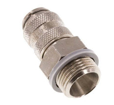 Nickel-plated Brass DN 5 Air Coupling Socket G 3/8 inch Male