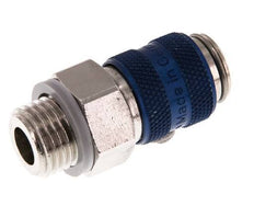 Nickel-plated Brass DN 5 Blue Air Coupling Socket G 1/4 inch Male