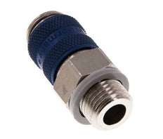 Nickel-plated Brass DN 5 Blue Air Coupling Socket G 1/4 inch Male