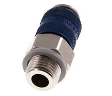 Nickel-plated Brass DN 5 Blue Air Coupling Socket G 1/4 inch Male