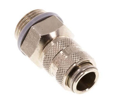 Nickel-plated Brass DN 5 Air Coupling Socket G 3/8 inch Male Double Shut-Off