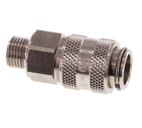 Stainless steel DN 5 Air Coupling Socket G 1/8 inch Male