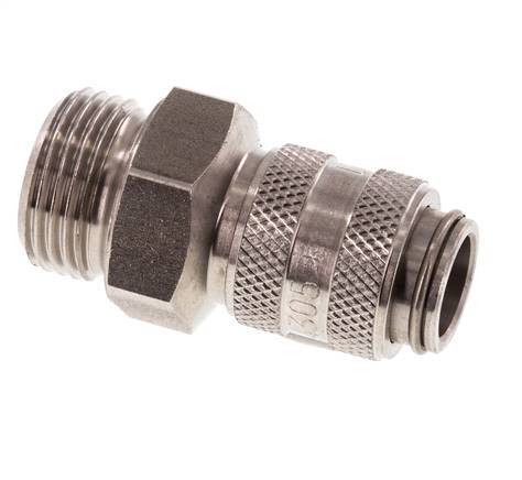 Stainless steel DN 5 Air Coupling Socket G 3/8 inch Male