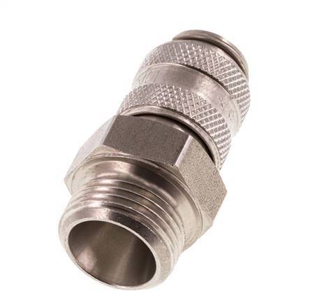 Stainless steel DN 5 Air Coupling Socket G 3/8 inch Male