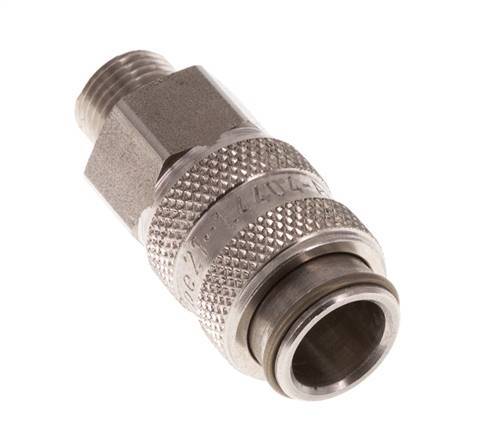 Stainless Steel 316L DN 5 Air Coupling Socket G 1/8 inch Male