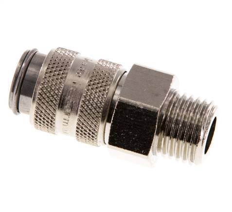 Hardened steel DN 5 Air Coupling Socket G 1/4 inch Male