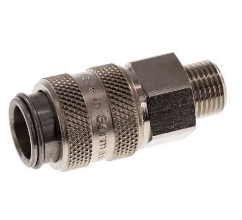 Hardened steel DN 5 Air Coupling Socket G 1/8 inch Male