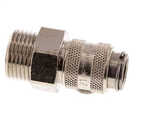 Hardened steel DN 5 Air Coupling Socket G 3/8 inch Male