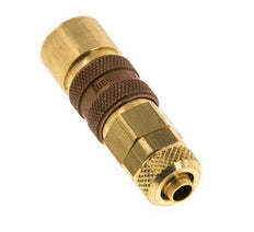 Brass DN 5 Brown Air Coupling Socket 6x8 mm Union Nut