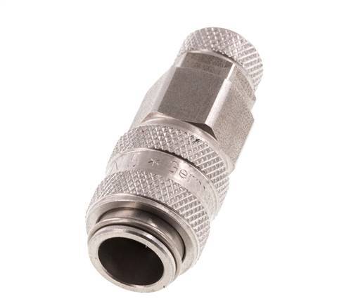 Stainless steel DN 5 Air Coupling Socket 4x6 mm Union Nut