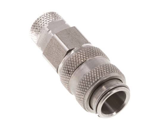 Stainless steel 306L DN 5 Air Coupling Socket 4x6 mm Union Nut