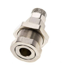 Nickel-plated Brass DN 5 Air Coupling Socket 4x6 mm Union Nut Bulkhead Pull-Off