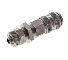 Stainless steel DN 5 Air Coupling Socket 6x8 mm Union Nut Bulkhead