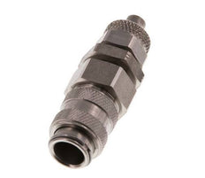 Stainless steel DN 5 Air Coupling Socket 6x8 mm Union Nut Bulkhead