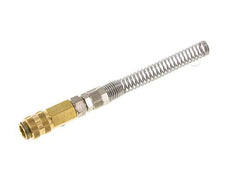 Brass DN 5 Air Coupling Socket 6x8 mm Union Nut Bend-Protect Rotatable
