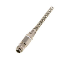 Nickel-plated Brass DN 5 Air Coupling Socket 4x6 mm Union Nut Bend-Protect Rotatable