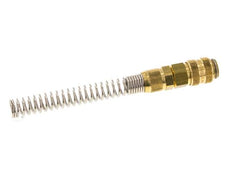 Brass DN 5 Air Coupling Socket 6x8 mm Union Nut Bend-Protect Double Shut-Off