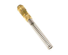 Brass DN 5 Air Coupling Socket 6x8 mm Union Nut Bend-Protect Double Shut-Off