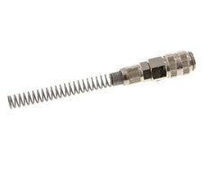Nickel-plated Brass DN 5 Air Coupling Socket 4x6 mm Union Nut Bend-Protect