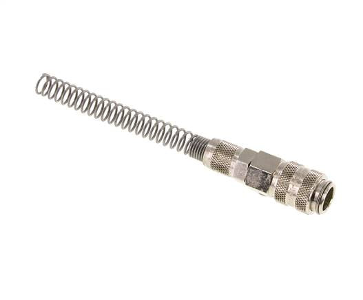 Nickel-plated Brass DN 5 Air Coupling Socket 4x6 mm Union Nut Bend-Protect