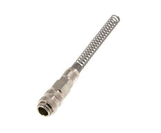 Nickel-plated Brass DN 5 Air Coupling Socket 4x6 mm Union Nut Bend-Protect