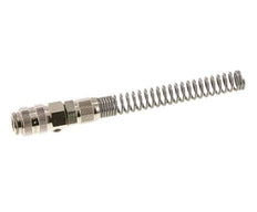 Nickel-plated Brass DN 5 Air Coupling Socket 6x8 mm Union Nut Bend-Protect