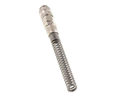 Nickel-plated Brass DN 5 Air Coupling Socket 6x8 mm Union Nut Bend-Protect