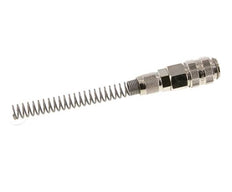 Nickel-plated Brass DN 5 Air Coupling Socket 4x6 mm Union Nut Bend-Protect Double Shut-Off