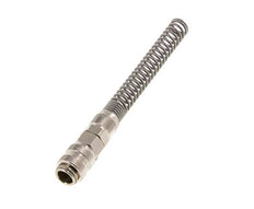 Nickel-plated Brass DN 5 Air Coupling Socket 6x8 mm Union Nut Bend-Protect Double Shut-Off