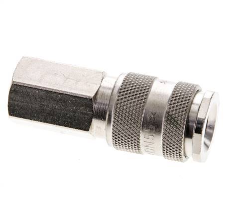 Nickel-plated Brass DN 5.5 (Orion) Air Coupling Socket G 3/8 inch Female