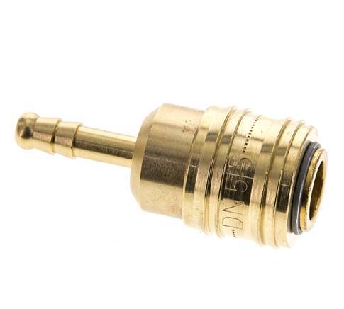 Brass DN 5.5 (Orion) Air Coupling Socket 6 mm Hose Pillar