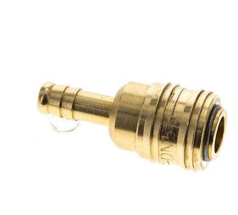 Brass DN 5.5 (Orion) Air Coupling Socket 9 mm Hose Pillar