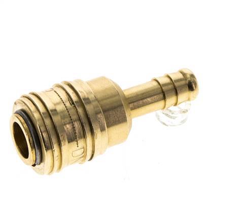 Brass DN 5.5 (Orion) Air Coupling Socket 9 mm Hose Pillar