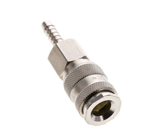 Nickel-plated Brass DN 5.5 (Orion) Air Coupling Socket 6 mm Hose Pillar
