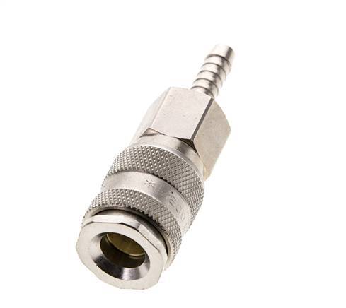 Nickel-plated Brass DN 5.5 (Orion) Air Coupling Socket 6 mm Hose Pillar
