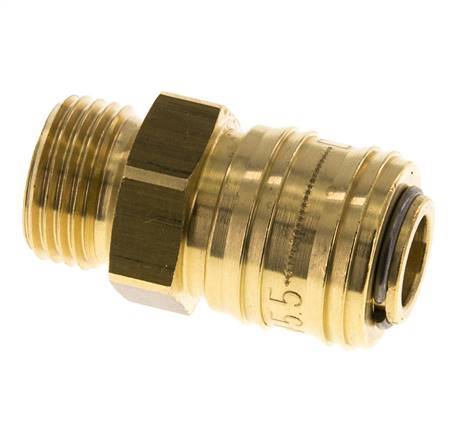 Brass DN 5.5 (Orion) Air Coupling Socket G 1/2 inch Male