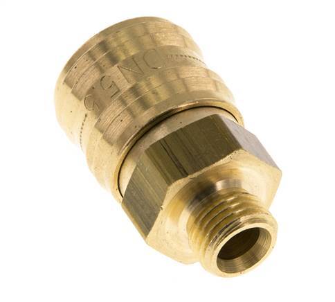 Brass DN 5.5 (Orion) Air Coupling Socket G 1/4 inch Male