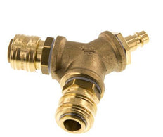 Brass DN 7.2 (Euro) Air Coupling 2-way 012