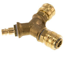 Brass DN 7.2 (Euro) Air Coupling 2-way 038