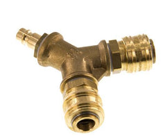 Brass DN 7.2 (Euro) Air Coupling 2-way 038